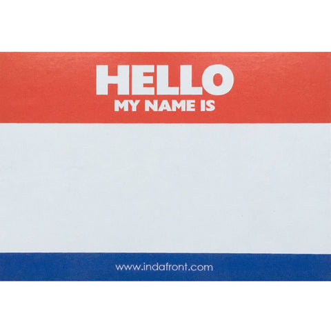 Hello My Name Is stickers Dutch flag - 50 pieces